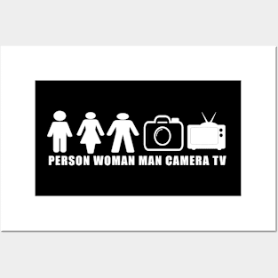 Person Woman Man Camera TV Posters and Art